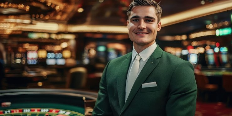 Studio live French Roulette di mamabet dengan dealer profesional dan roda roulette fisik